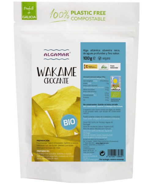 wakame crocante 100g WAKAME CROCANTE ALGAMAR